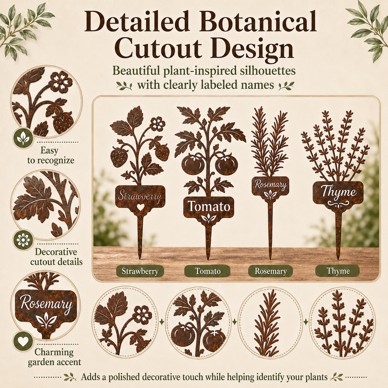 Garden Plant Marker Stakes