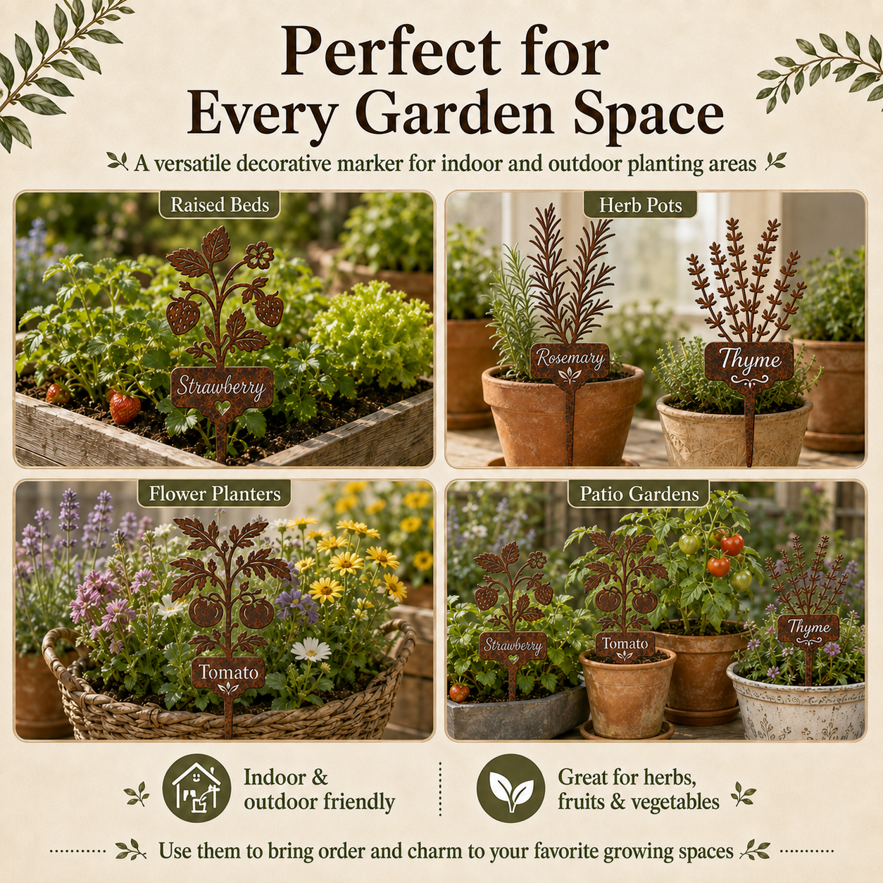 Garden Plant Marker Stakes