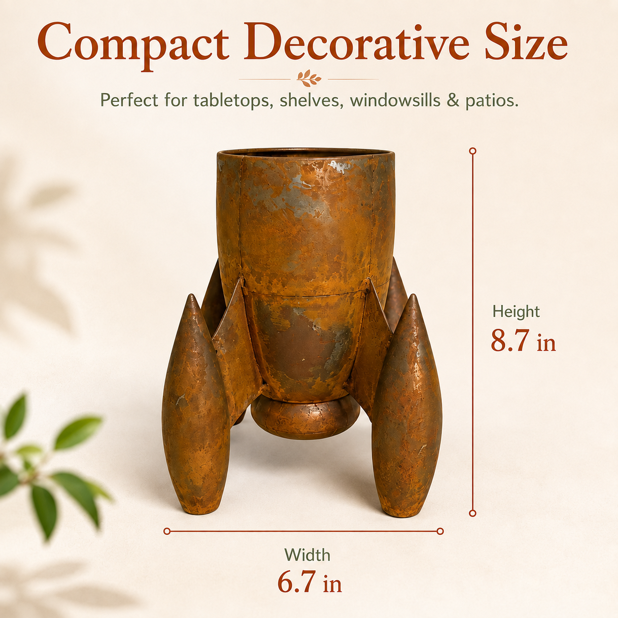 Vintage Rocket Planter