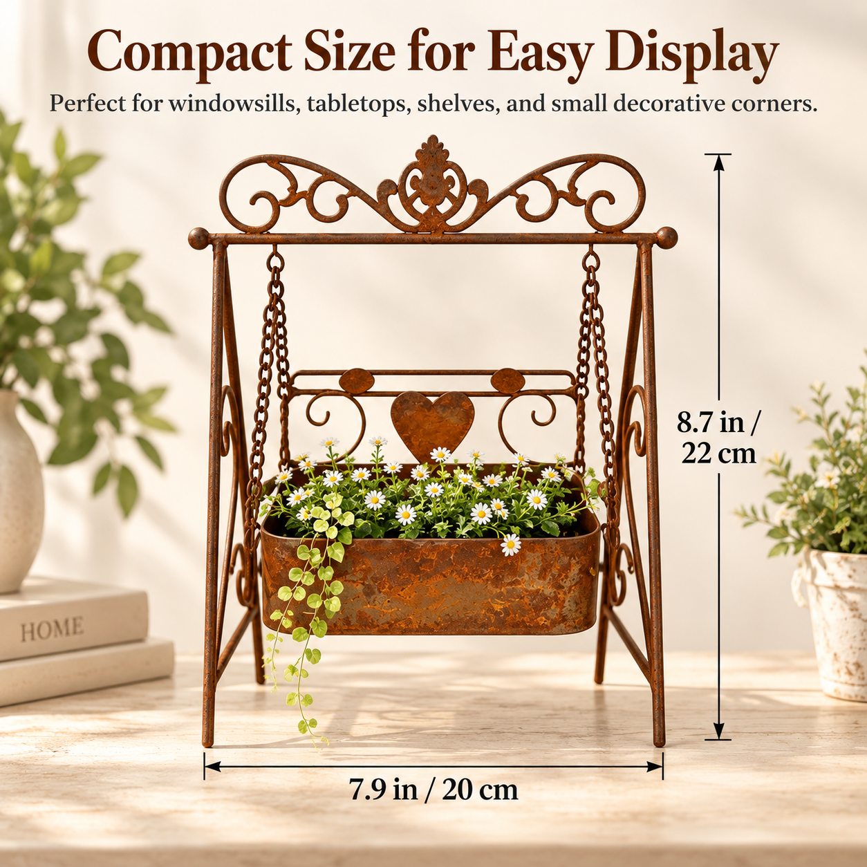 Vintage Swing Planter Product Description