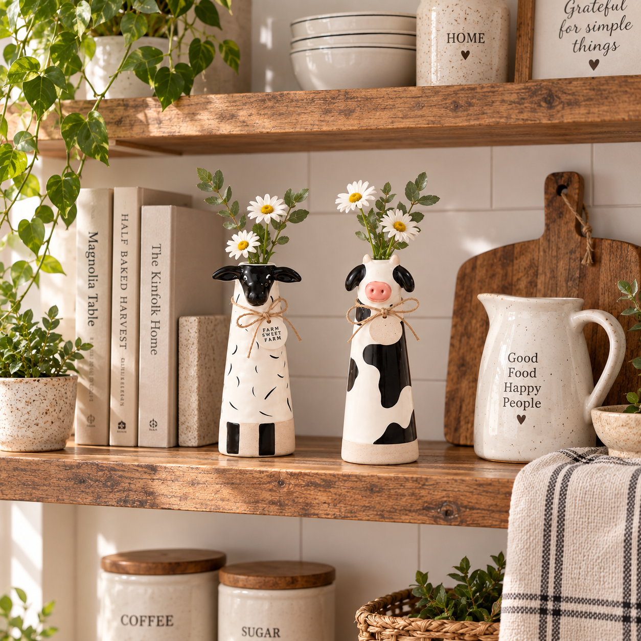 Farmhouse Animal Bud Vase Set