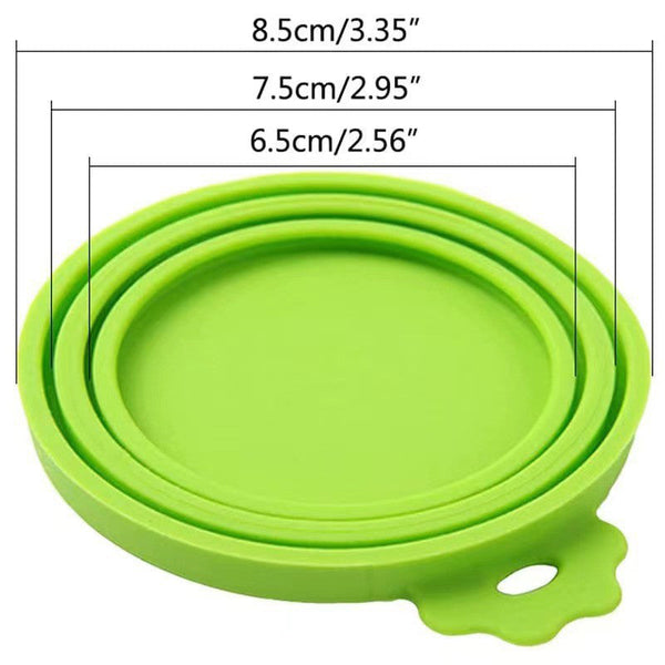 2 Pcs - Reusable Silicone Pet Food Can Lid