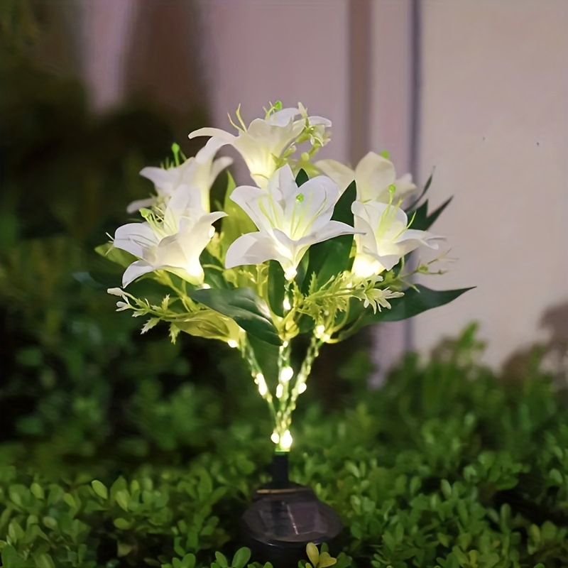 Solar Lily Lights – Outdoor Waterproof LED Garden Stakes