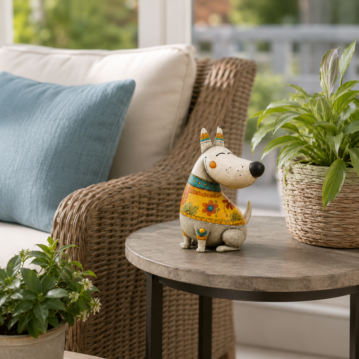 Whimsical Bull Terrier Figurine