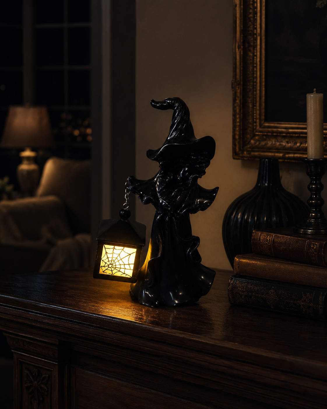 Glowing Witch Lantern Decor 🧙‍♀️✨