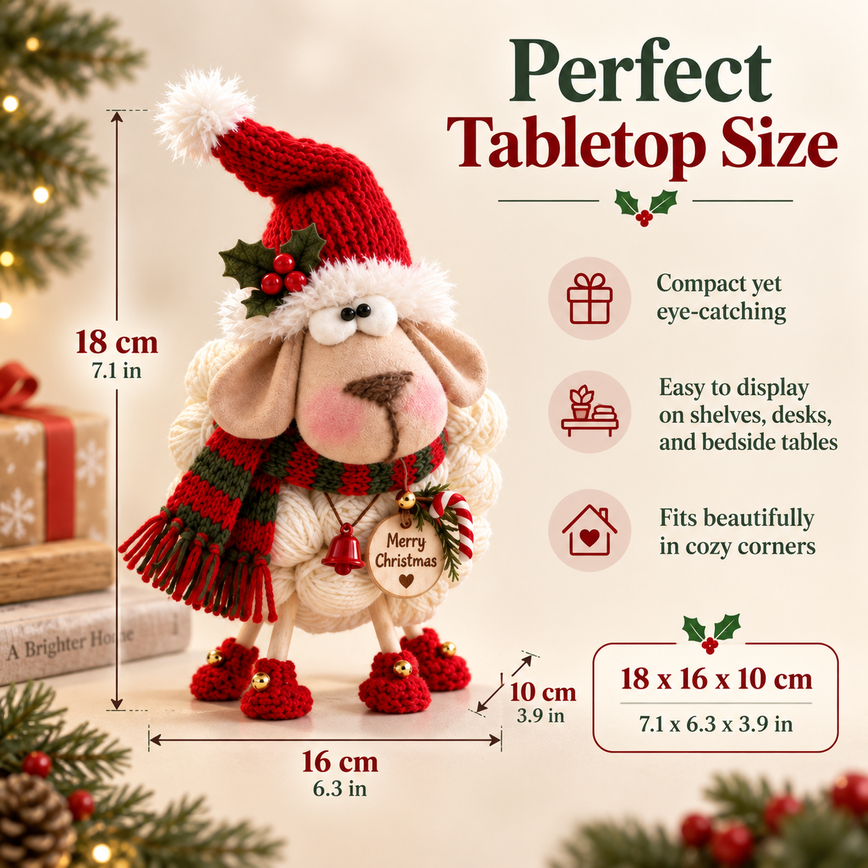 🎄Christmas Knitted Sheep Tabletop Decoration