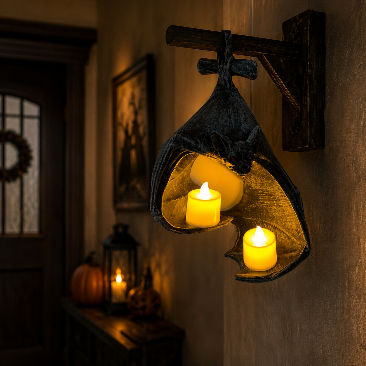 🦇 Flameless Bat Candle Light