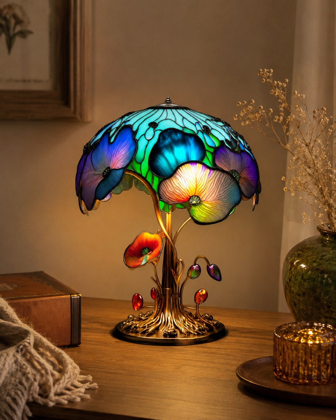 🍄 Colorful Mushroom Table Lamp