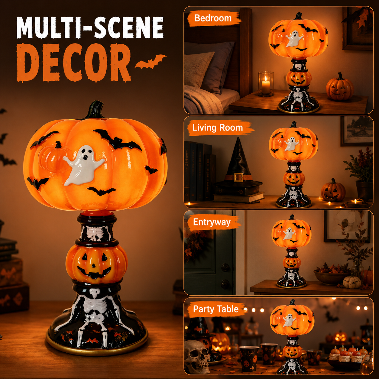 Light Up Halloween with a Cute Pumpkin Ghost Glow 🎃👻