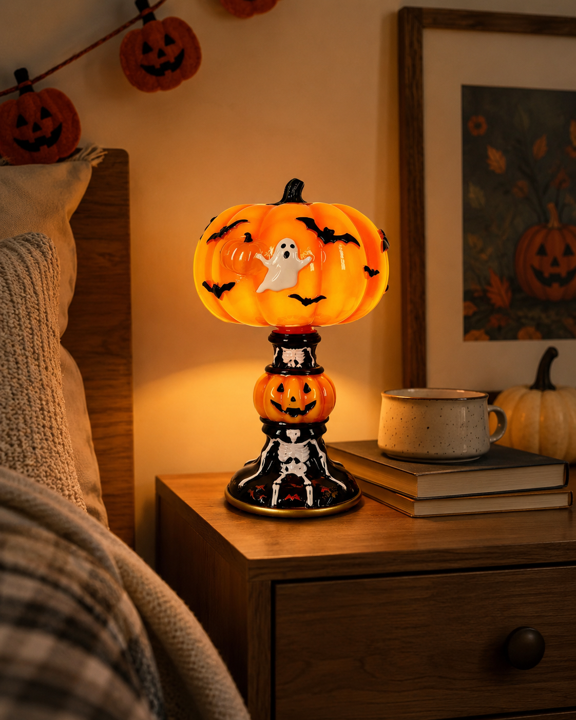 Light Up Halloween with a Cute Pumpkin Ghost Glow 🎃👻