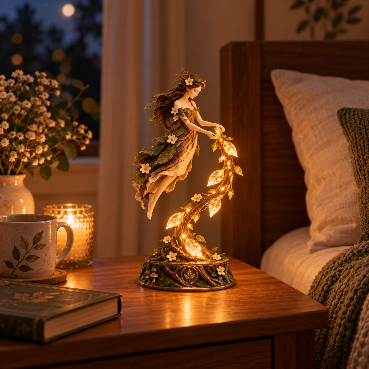 Enchanted Forest Fairy Light Sculpture🌿