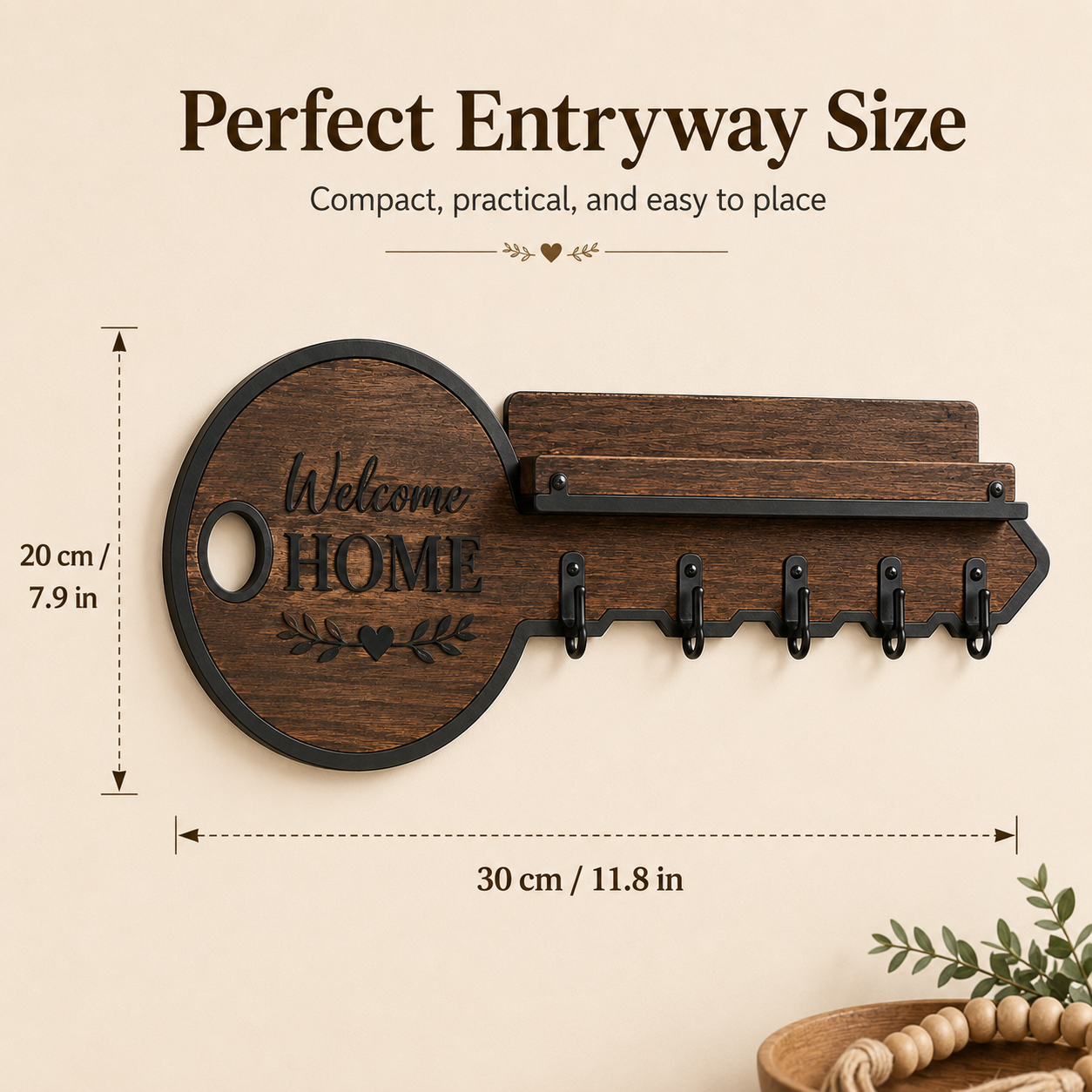 Rustic Welcome Home Key Holder for a Neater Entryway 🔑🏡