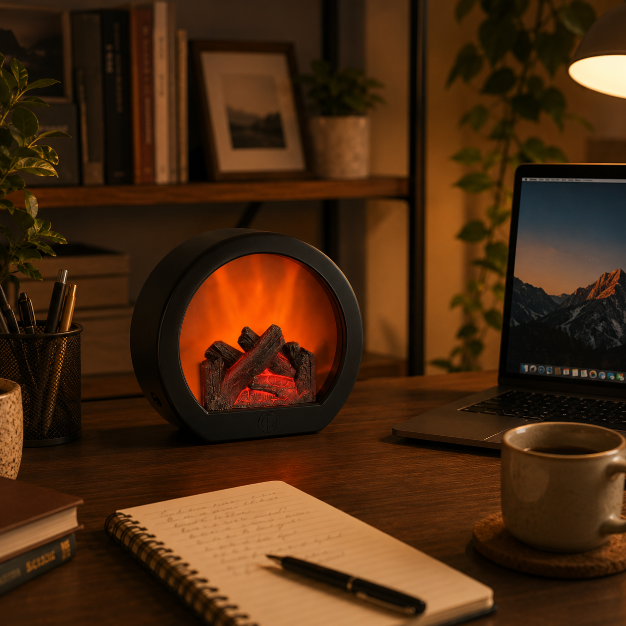 🔥 Fireplace Night Light for Home Decor ✨