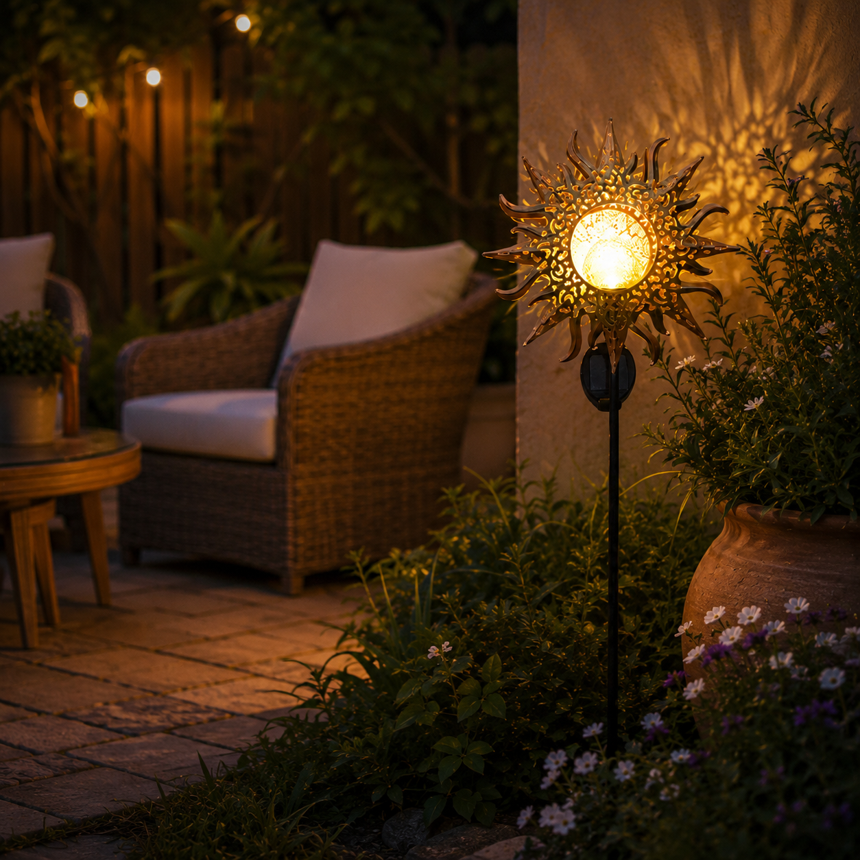 ☀️ Decorative Solar Sun Light