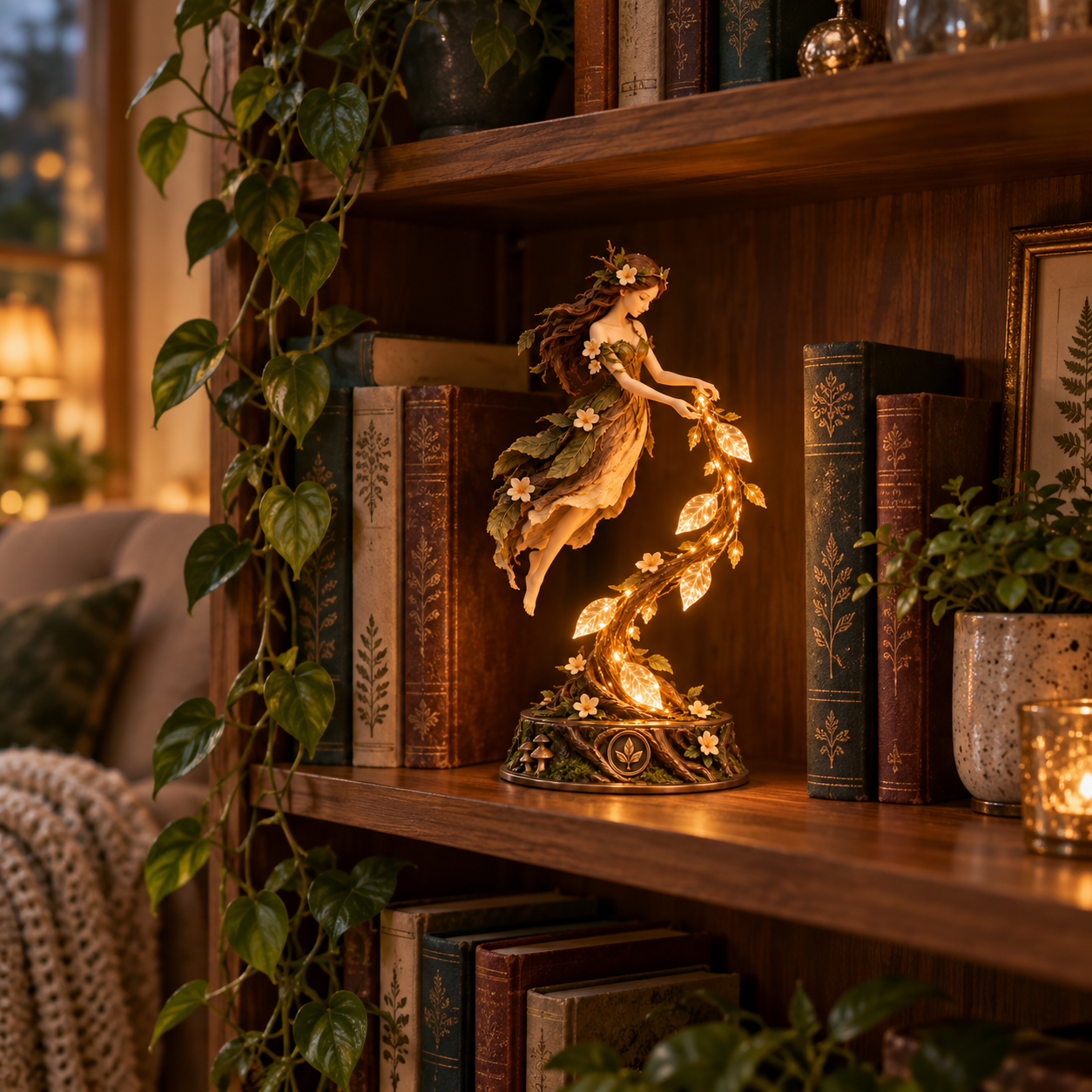 Enchanted Forest Fairy Light Sculpture🌿