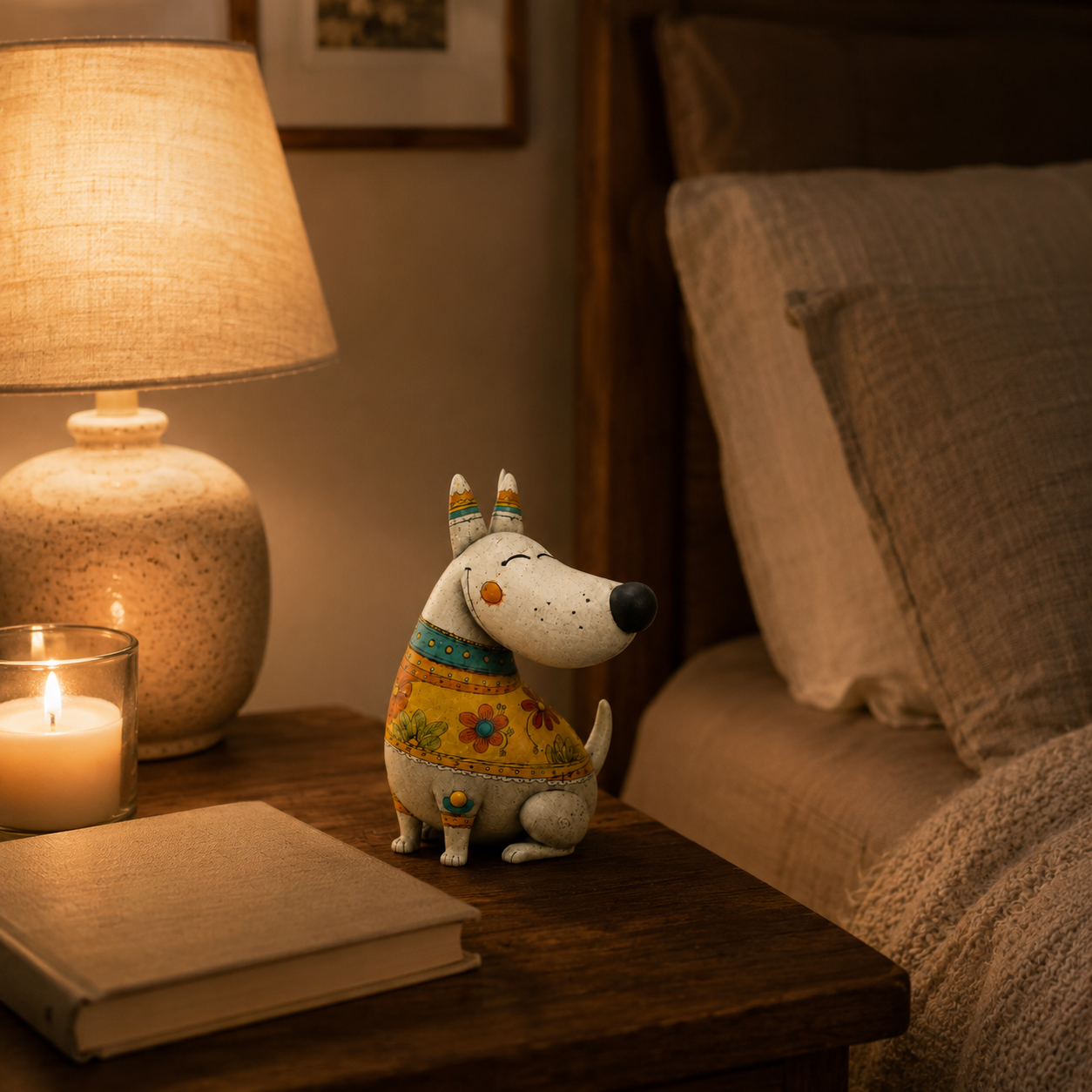 Whimsical Bull Terrier Figurine
