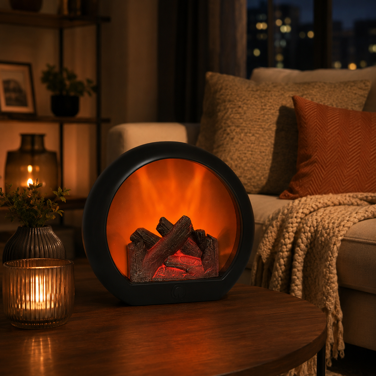 🔥 Fireplace Night Light for Home Decor ✨