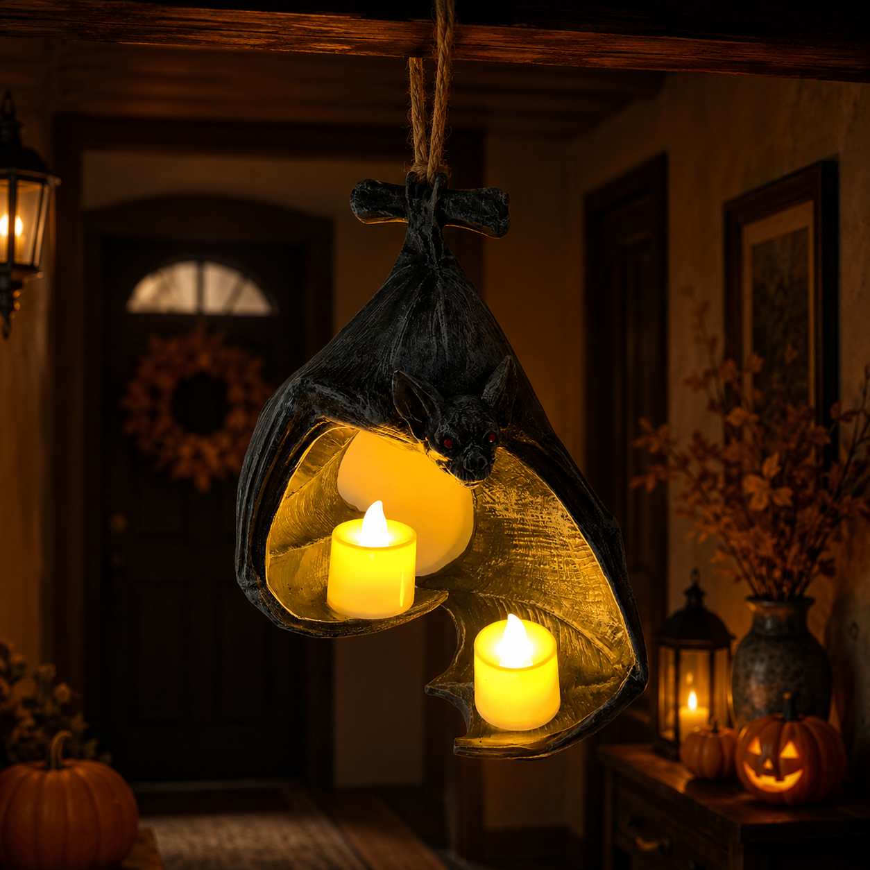 🦇 Flameless Bat Candle Light