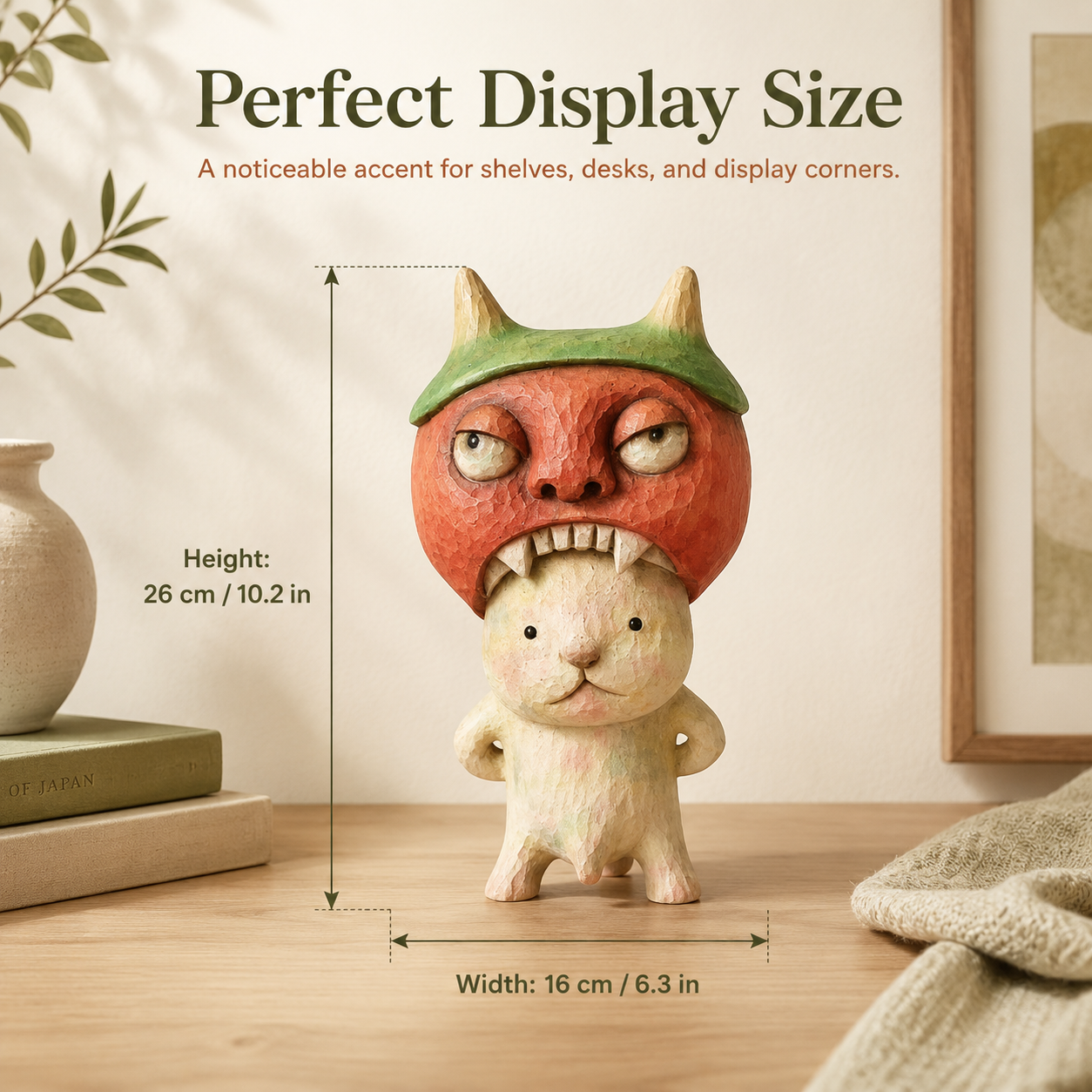 👹 Monster Cat Resin Figurine – Cute & Creepy Statement Décor