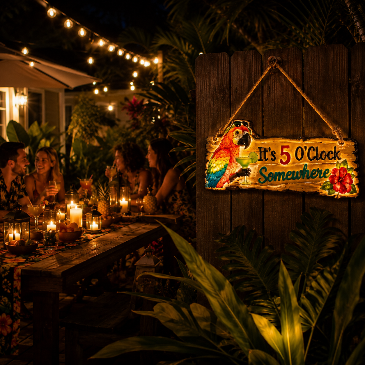 Light Up Your Outdoor Space with Tropical Charm 🦜