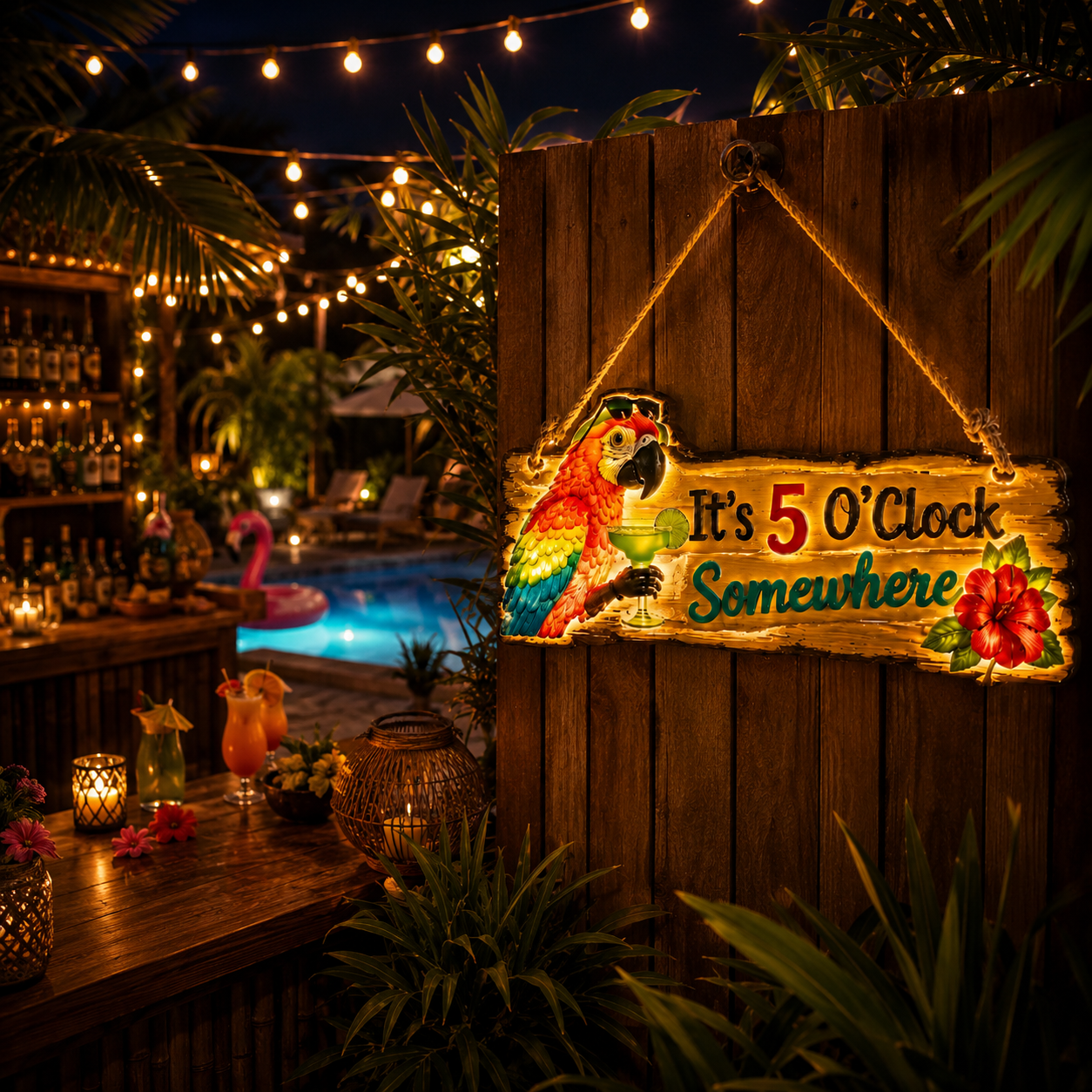 Light Up Your Outdoor Space with Tropical Charm 🦜