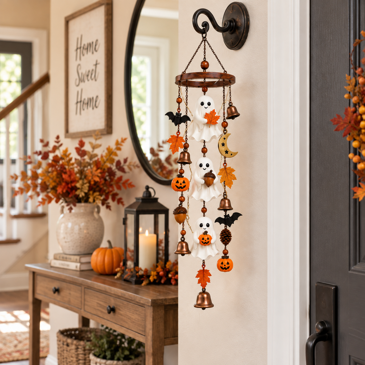 Lighted Halloween Ghost Hanging Chime🎃