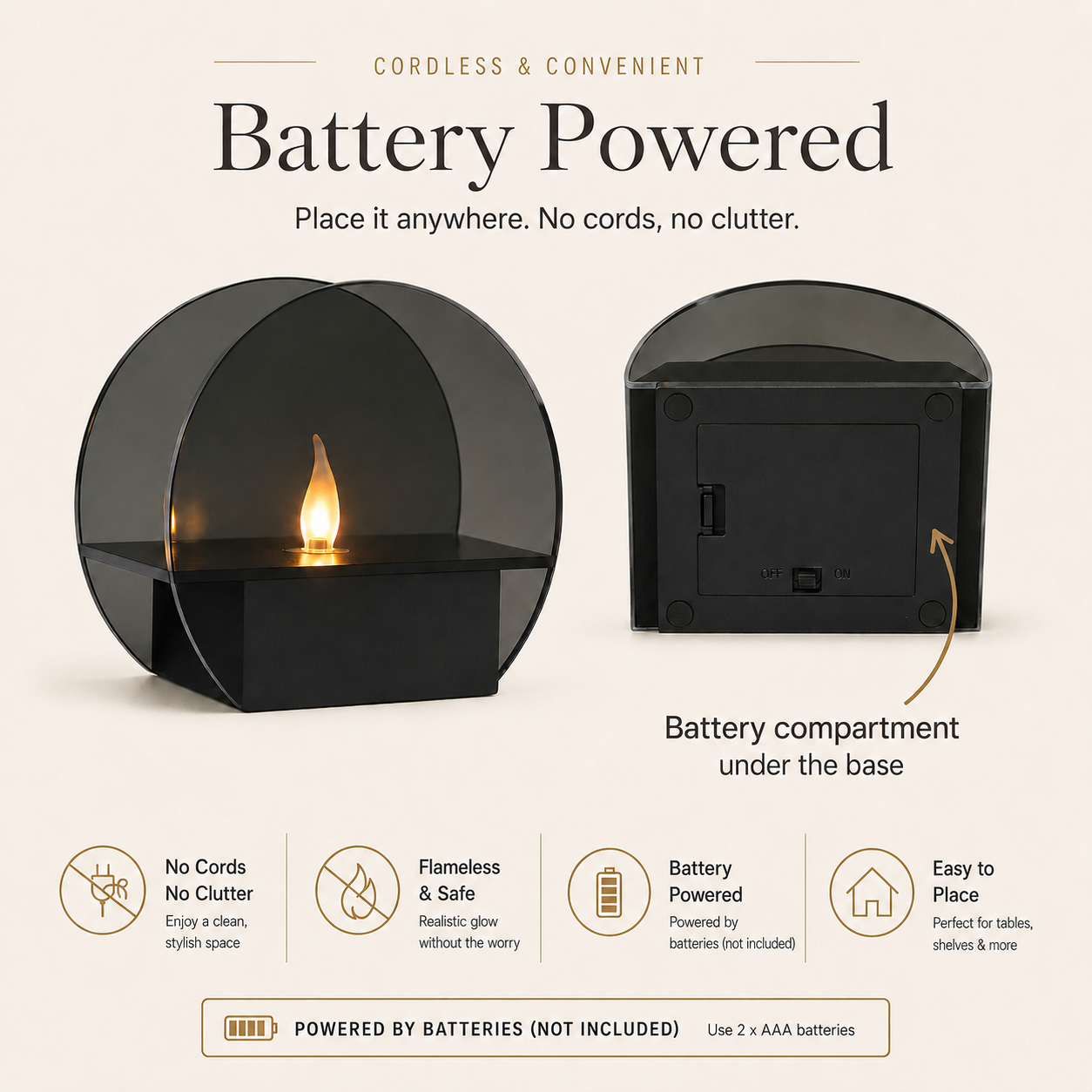 Modern LED Flameless Candle Lamp for a Cozy Ambient Glow 🕯️✨