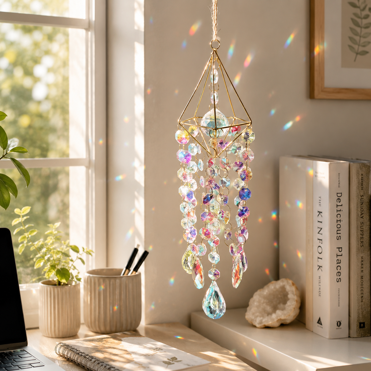 Crystal Prism Sun Catcher Hanging Ornament