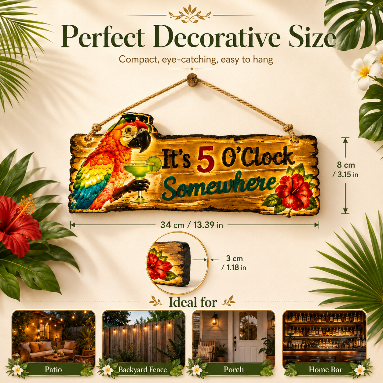 Light Up Your Outdoor Space with Tropical Charm 🦜