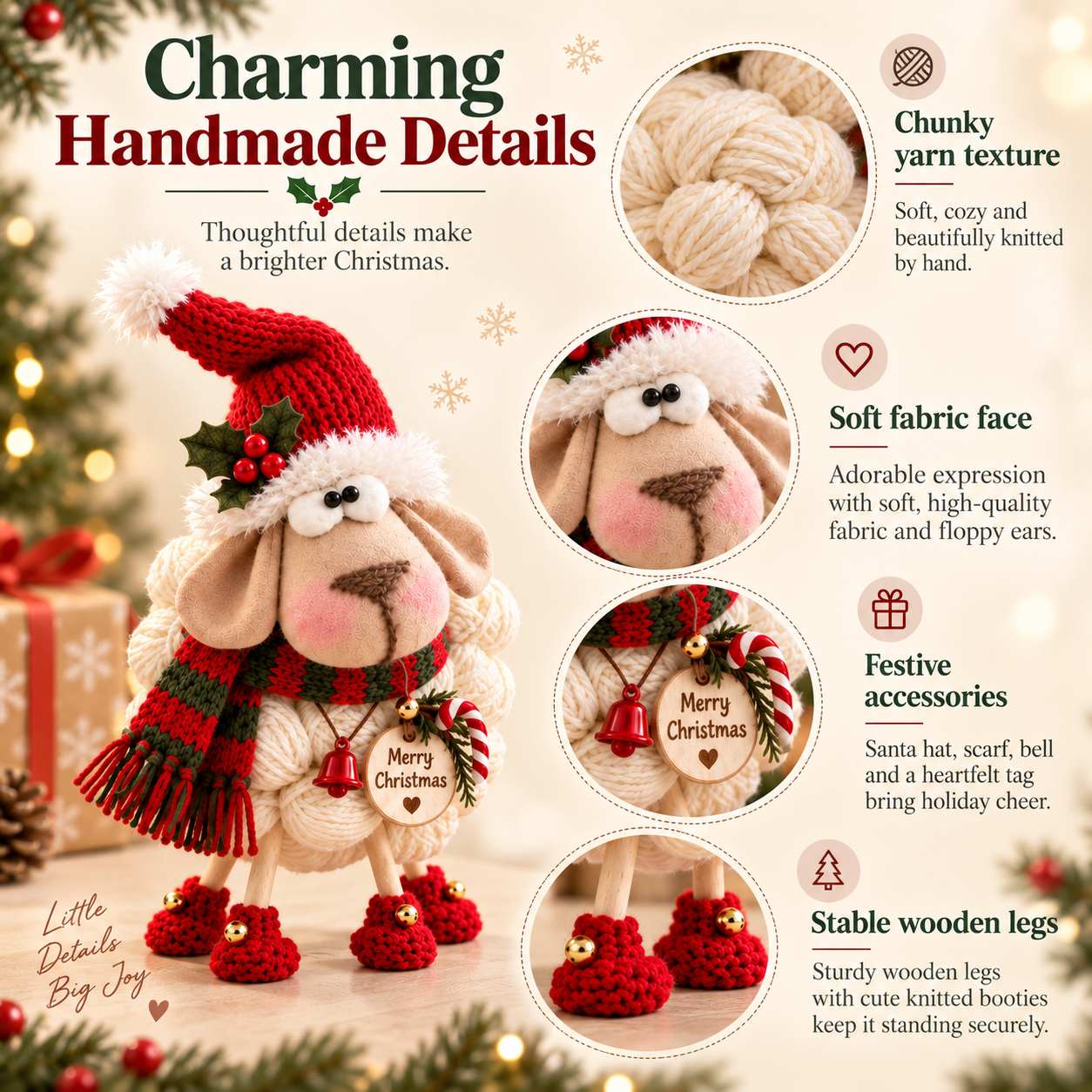 🎄Christmas Knitted Sheep Tabletop Decoration