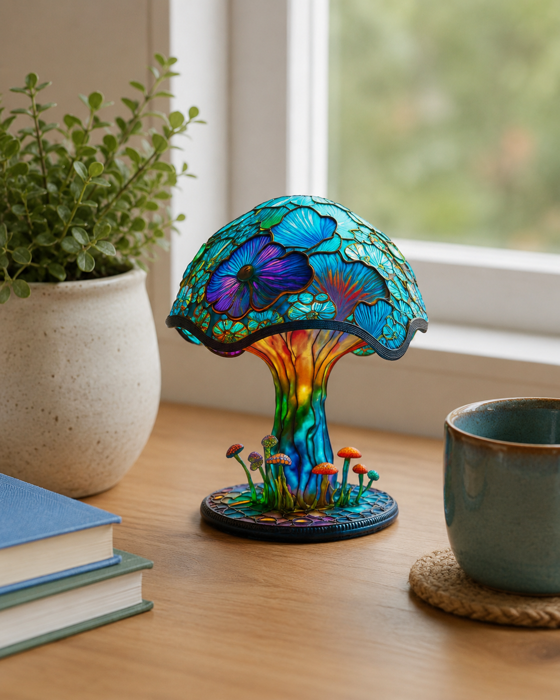 🍄 Colorful Mushroom Table Lamp