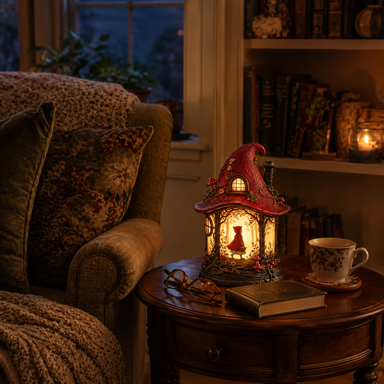 Enchanted Little Red Riding Hood Forest Lantern 🏮🍄✨