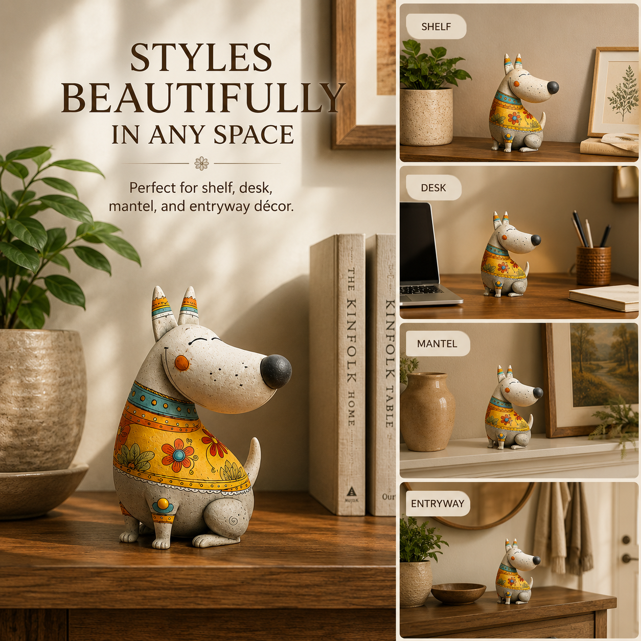 Whimsical Bull Terrier Figurine