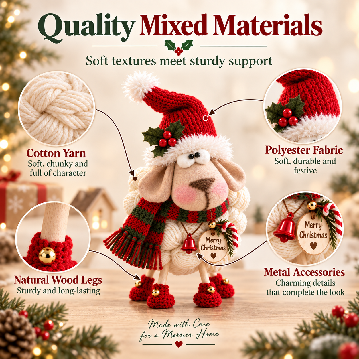 🎄Christmas Knitted Sheep Tabletop Decoration