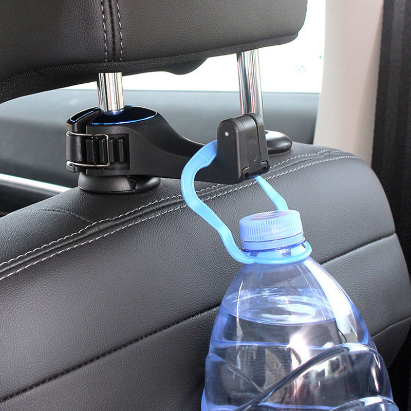 2-in-1 Car Headrest Hook with Phone Holder