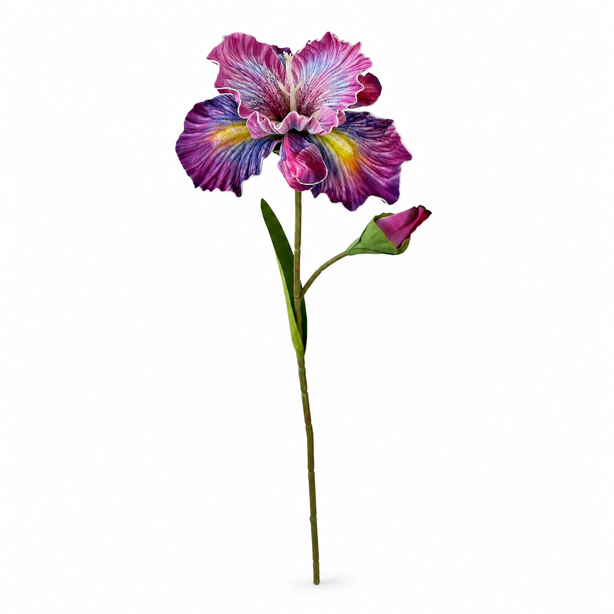 Artificial Iris Flowers｜Realistic Faux Iris Flower Stems for Home Decor