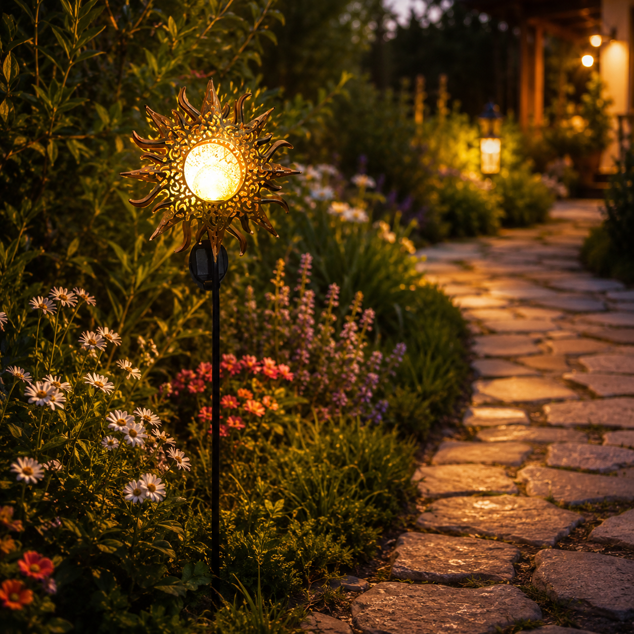 ☀️ Decorative Solar Sun Light