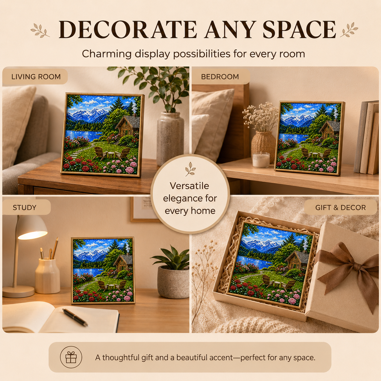 DIY Pearl Bead Landscape Painting Kit🏔️🌹