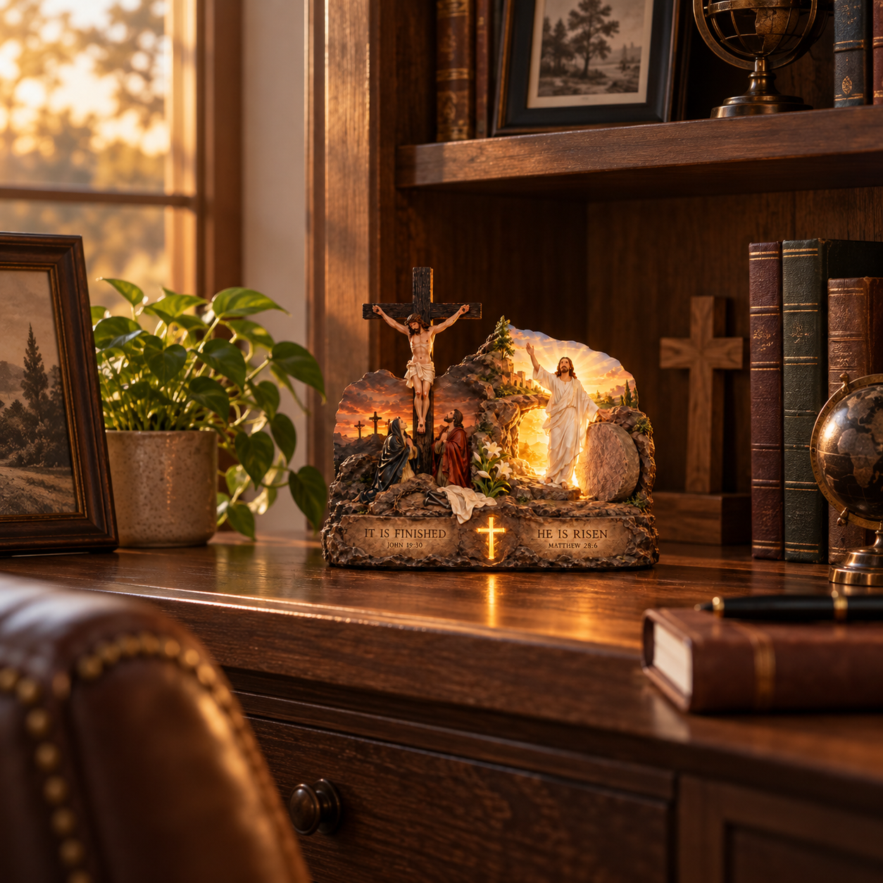 Jesus Crucifixion & Resurrection Christian Decor✝️