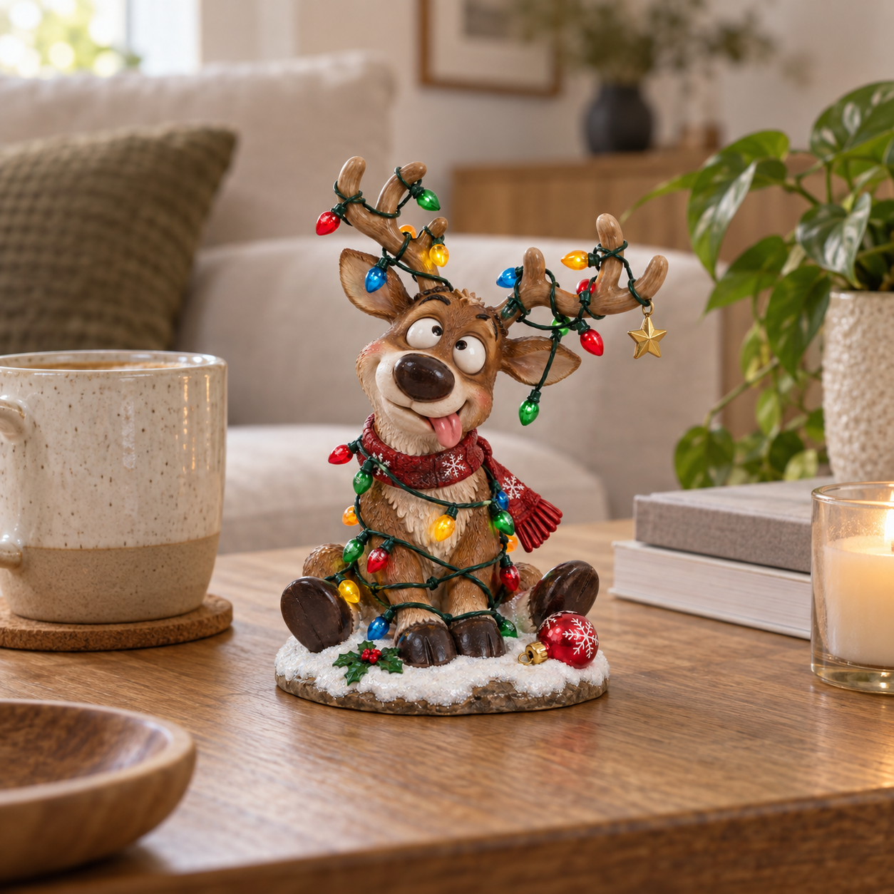 Funny Christmas Reindeer Figurine🎄