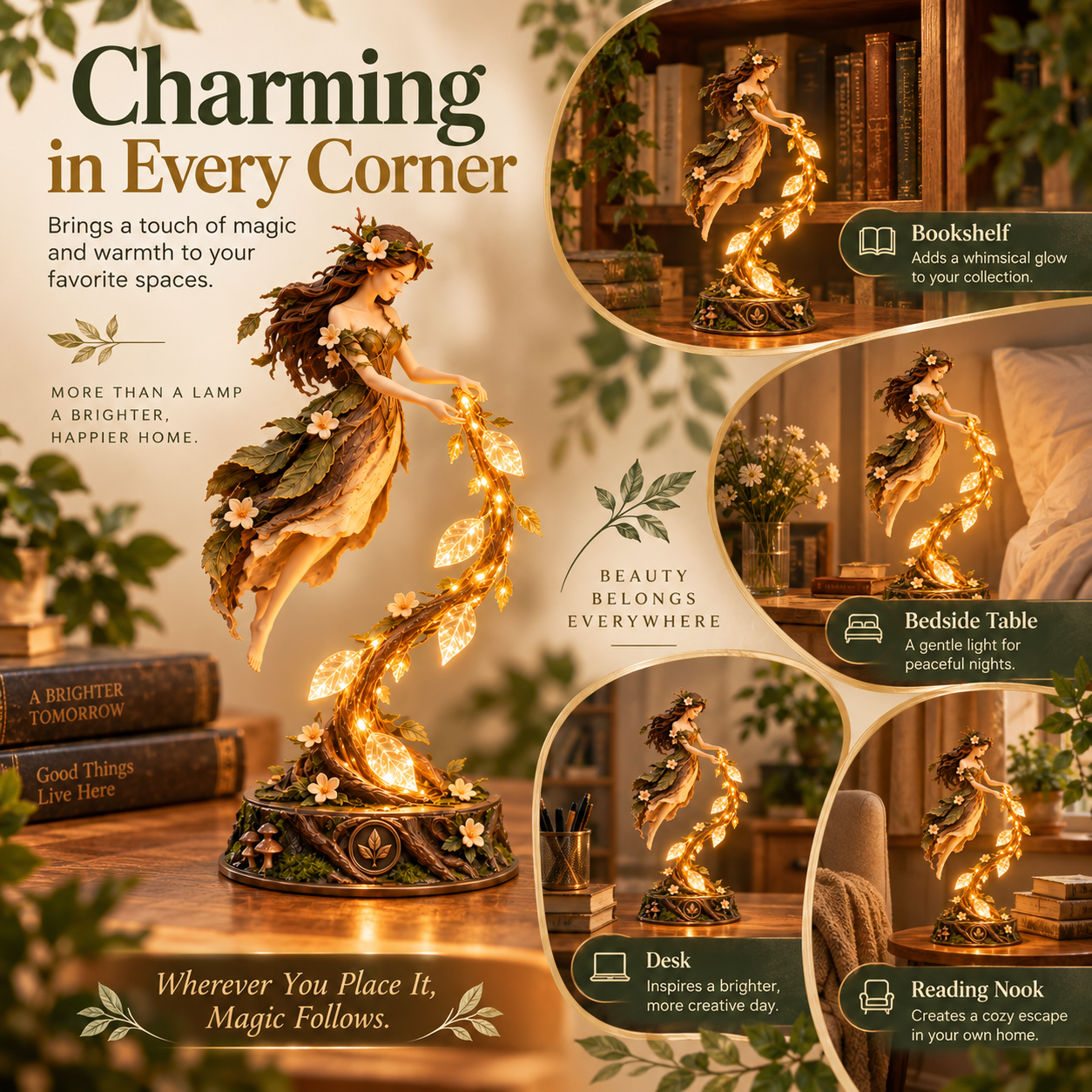 Enchanted Forest Fairy Light Sculpture🌿