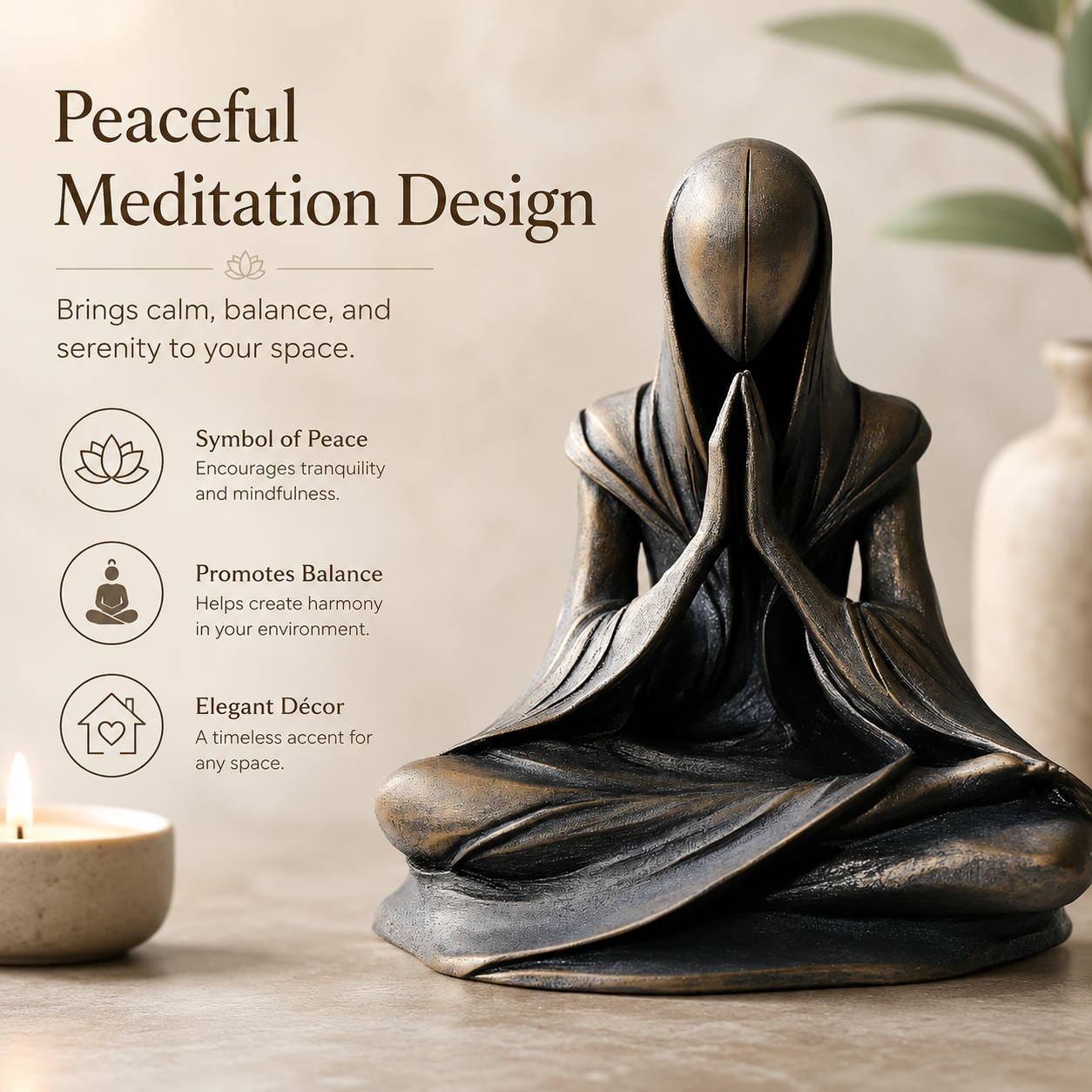 Zen Meditation Figurine