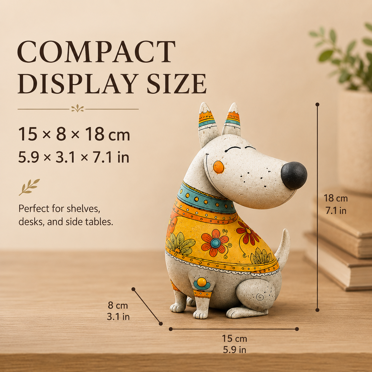 Whimsical Bull Terrier Figurine