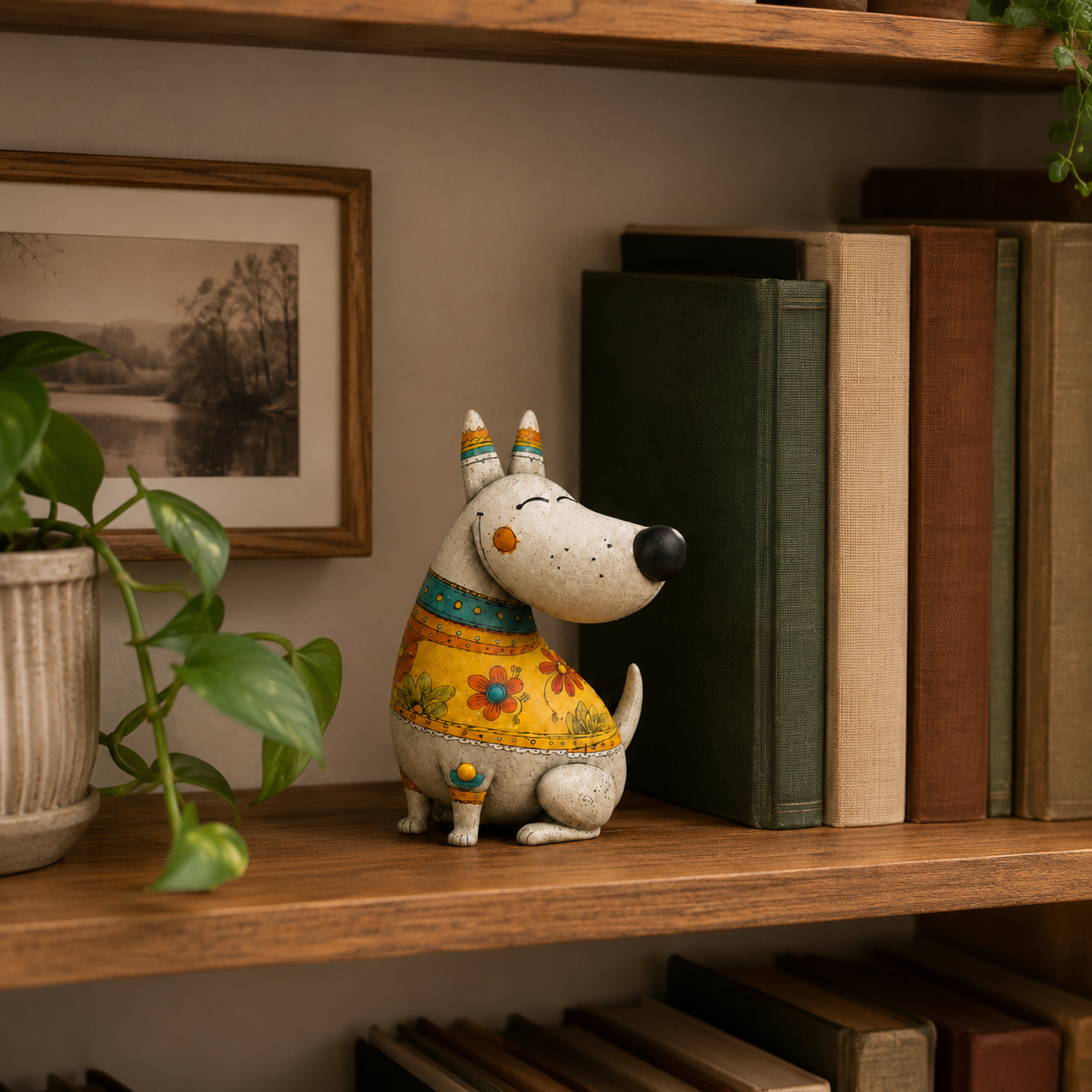 Whimsical Bull Terrier Figurine
