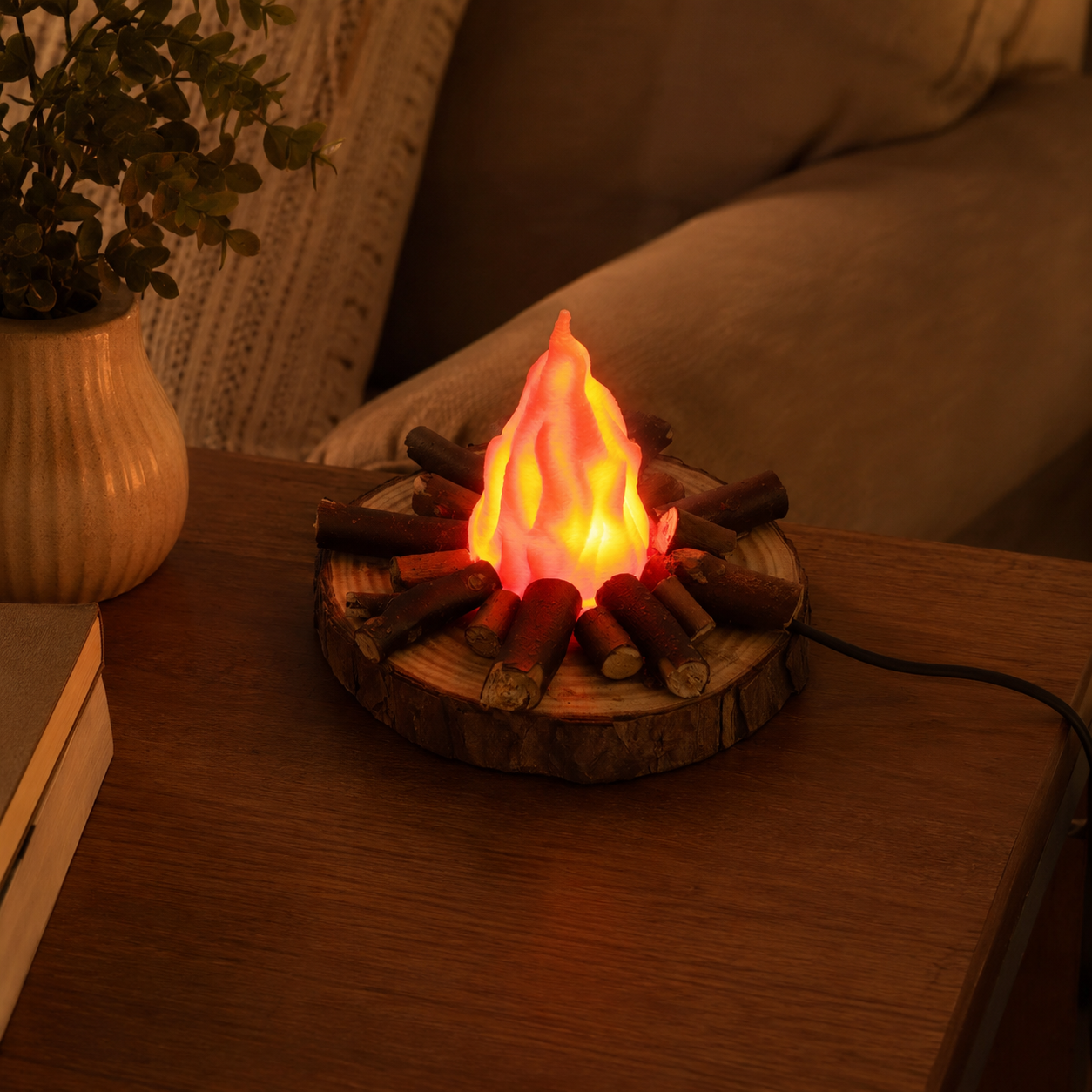 🏕️ Mini Campfire Night Light