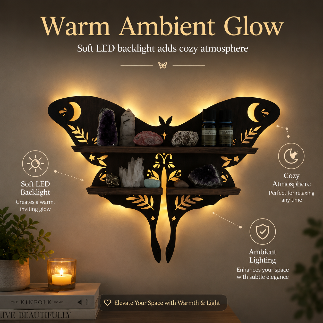 🦋 Butterfly Wall Shelf