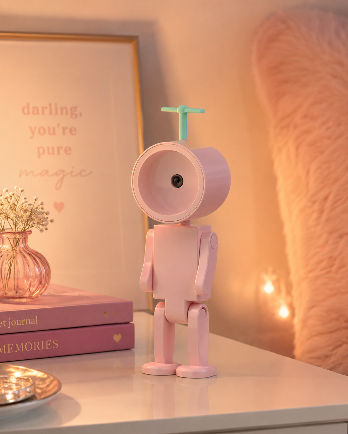 Cute Robot Night Light with Movable Joints 🤖✨