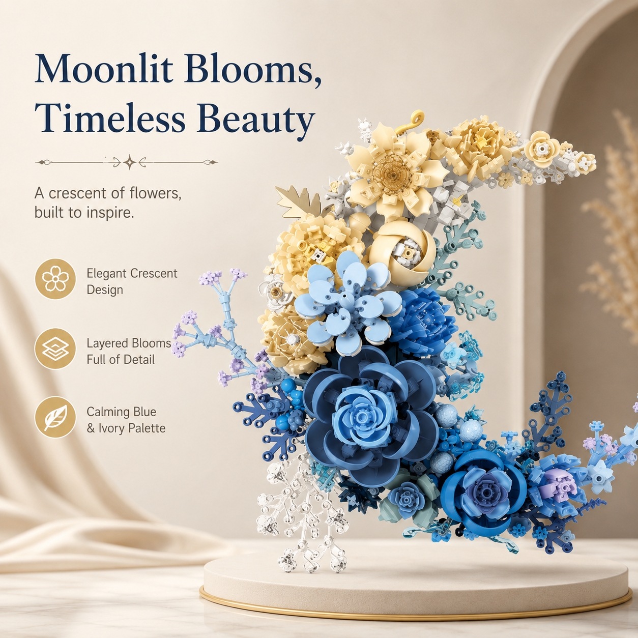 🌙 Moon Flower Building Set