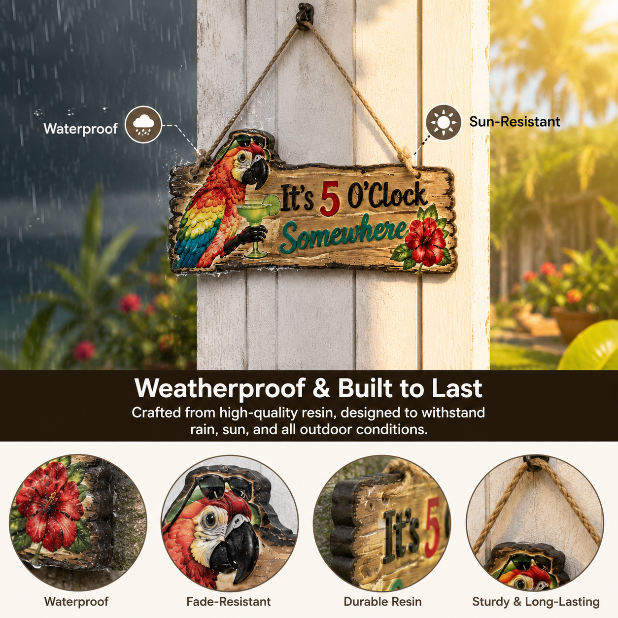 Light Up Your Outdoor Space with Tropical Charm 🦜
