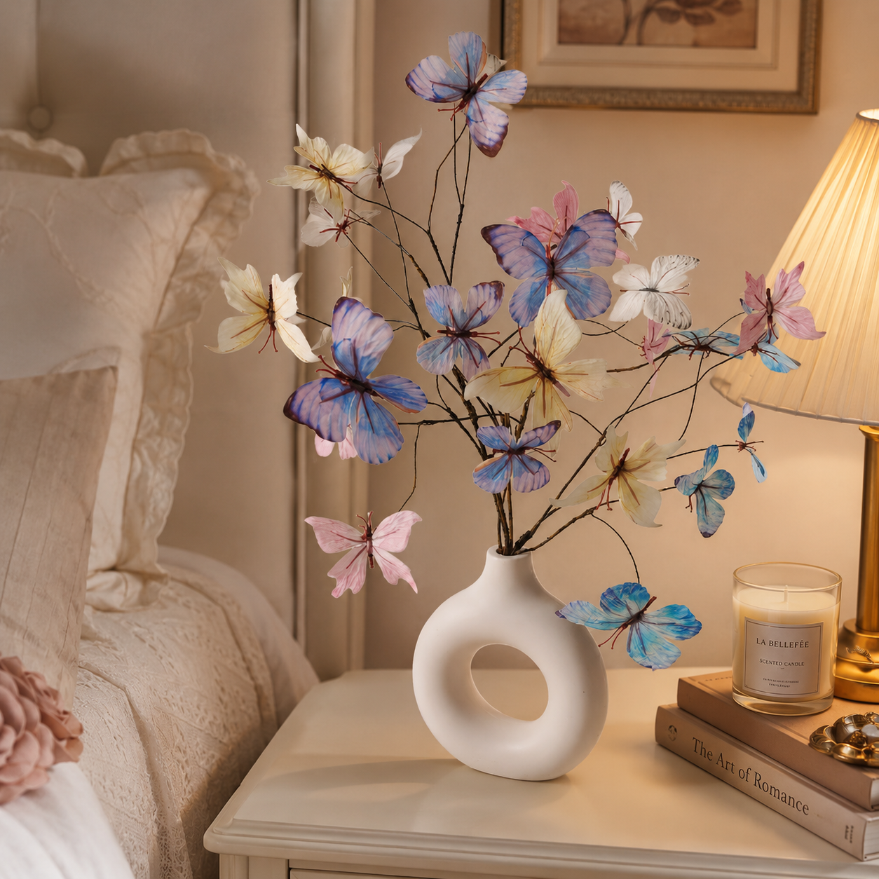Colorful Butterfly Branch Decorative Arrangement – Handmade Home Décor